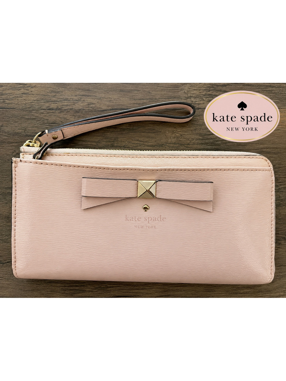 Kate Spade | Blush Patent Wristlet Wallet